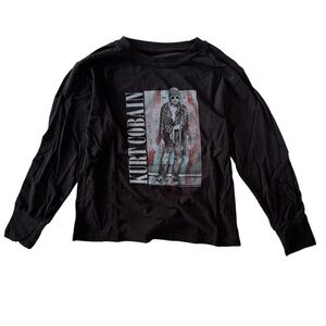 Rowdy Sprout Black Long Sleeve Graphic Tee